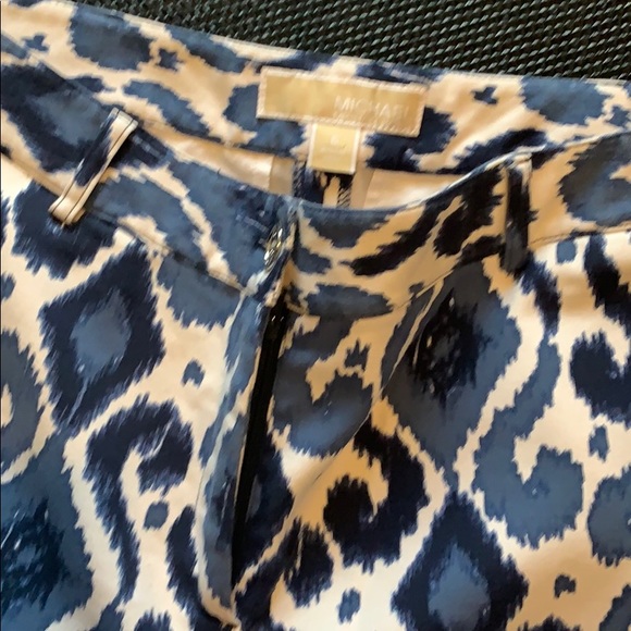 Micheal Kors Fun Blue Pattern Business Slacks - Picture 4 of 7